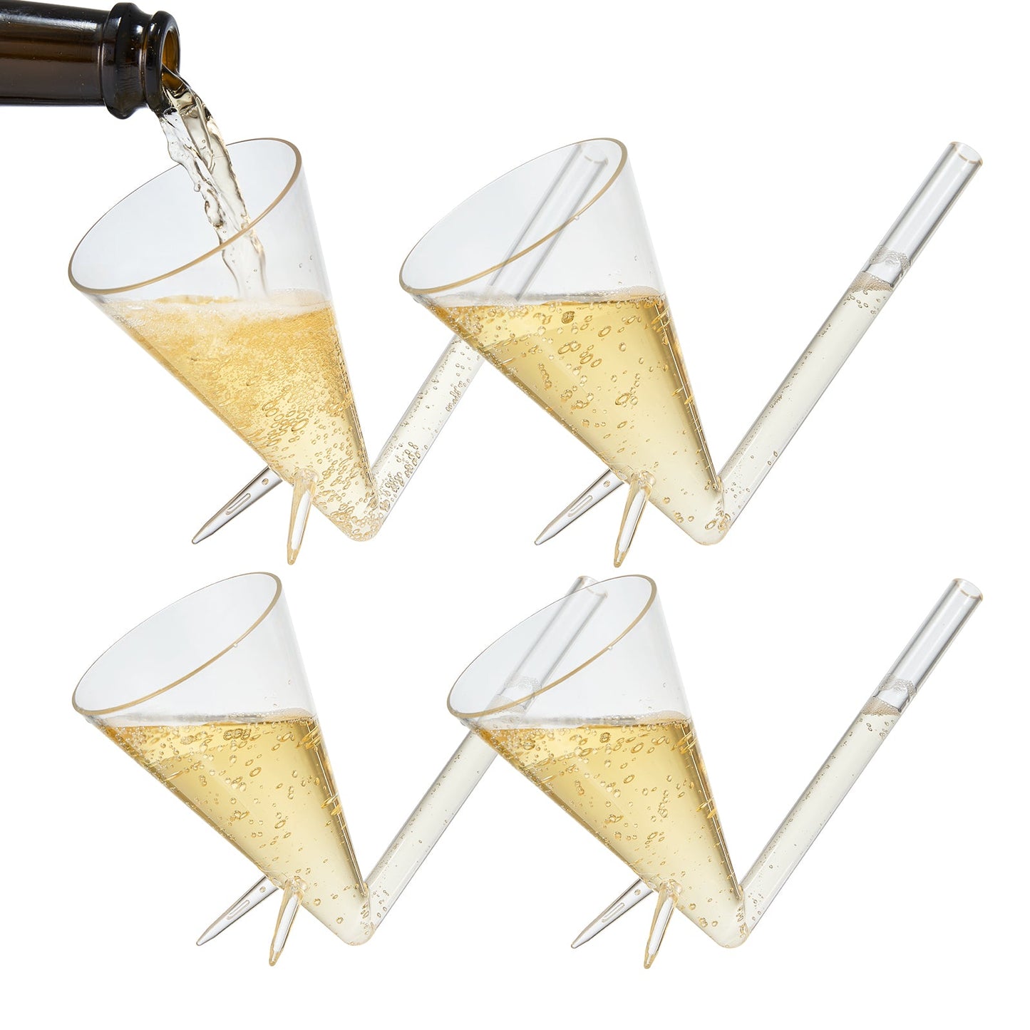 Festa Acrylic Champagne Shooter Set of 4