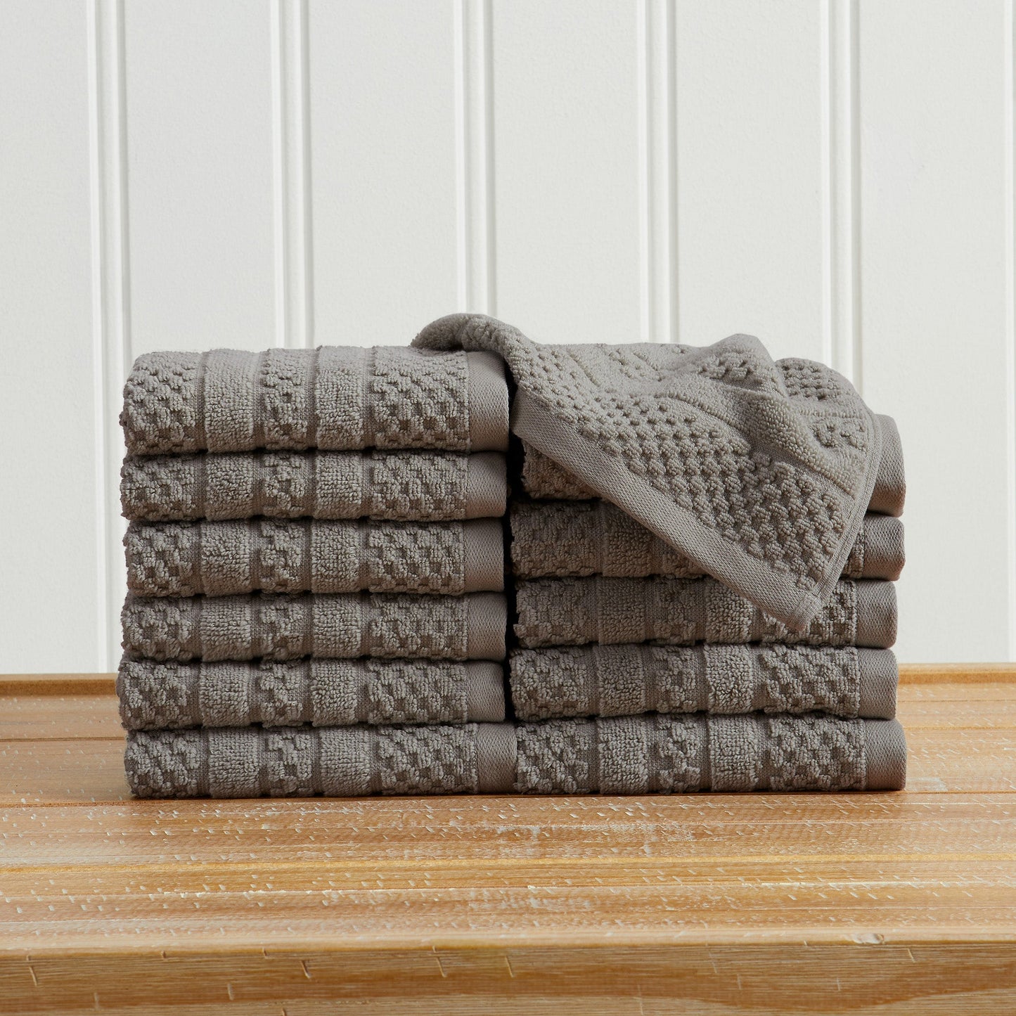 Premium Cotton Checkered Jacquard Towel for Bath