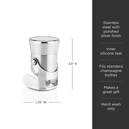 Heavyweight Stainless Steel Champagne Stopper