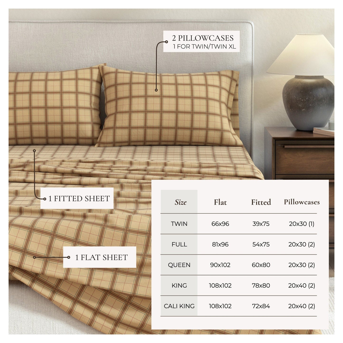 Turkish Cotton Flannel Sheet Set and Stripes