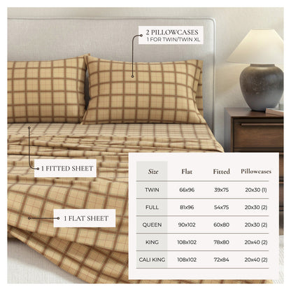 Turkish Cotton Flannel Sheet Set and Stripes