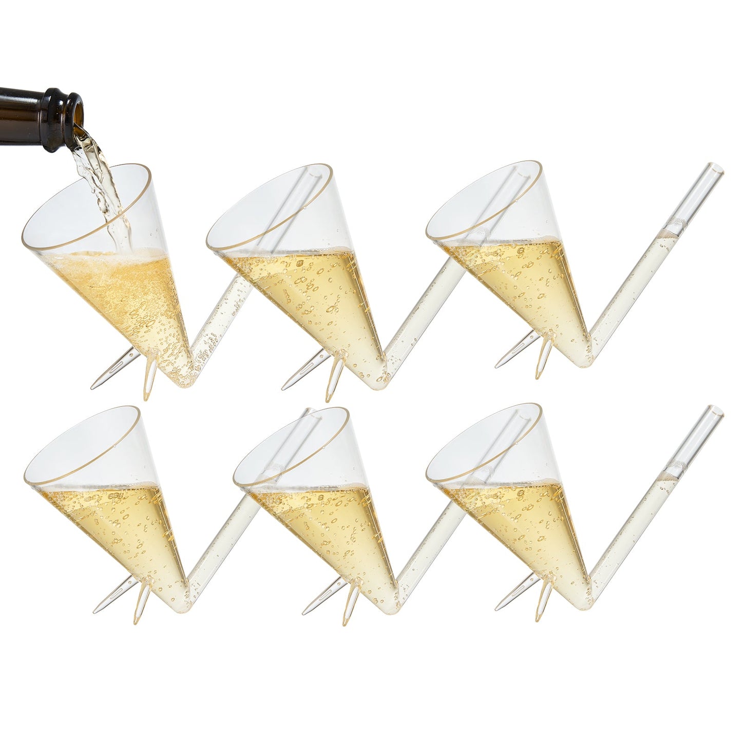 Festa Acrylic Champagne Shooter Set of Six