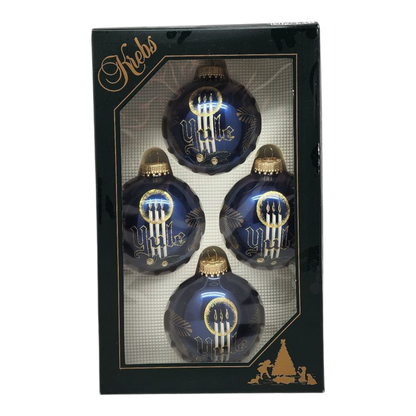 Boules de Noël en verre Krebs Value (lot de 4) - Marée de Noël