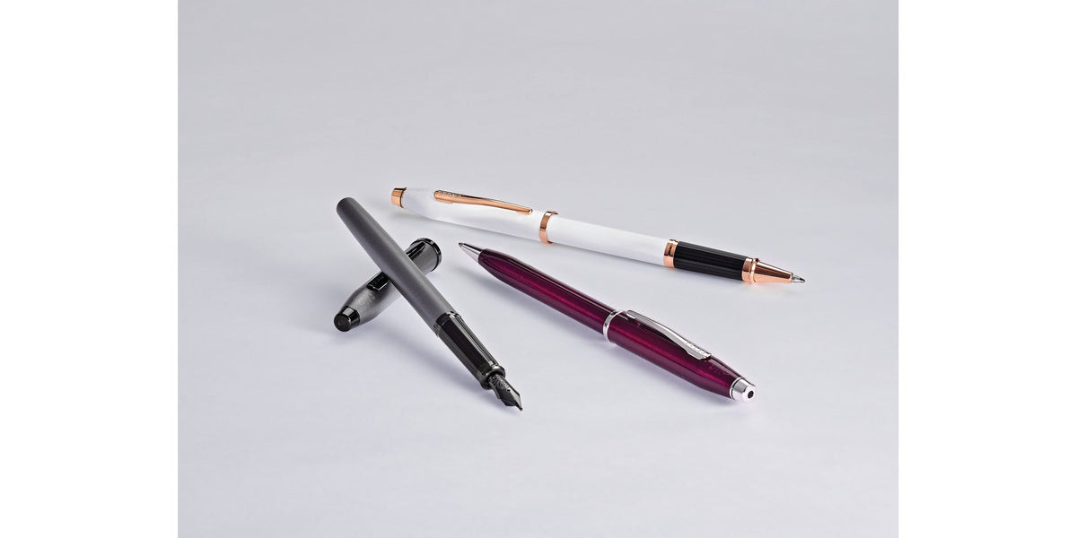 Cross Century II rollerball pen set, 4 pens in gunmetal, white, black, burgundy by A.T. Cross on Tampa Home & Garden Store