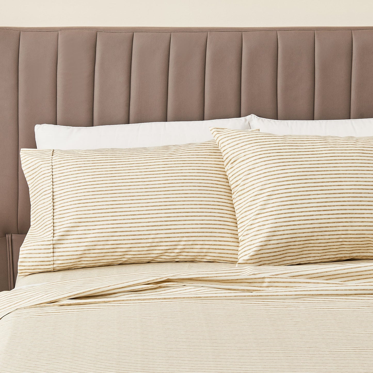 The Striped Microfiber Sheet Set and Soft Finish