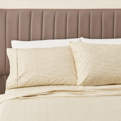 The Striped Microfiber Sheet Set and Soft Finish
