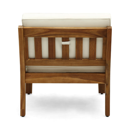 Outdoor Acacia Wood Sectional Sofa Set and Bench