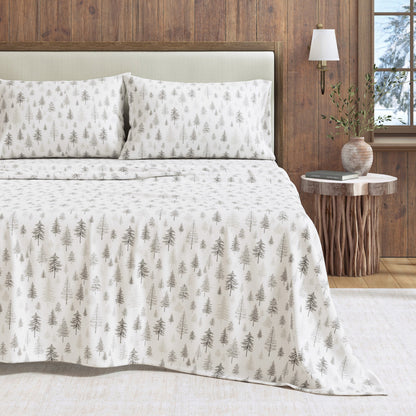 Classic Turkish Cotton Flannel Sheet and Pillow