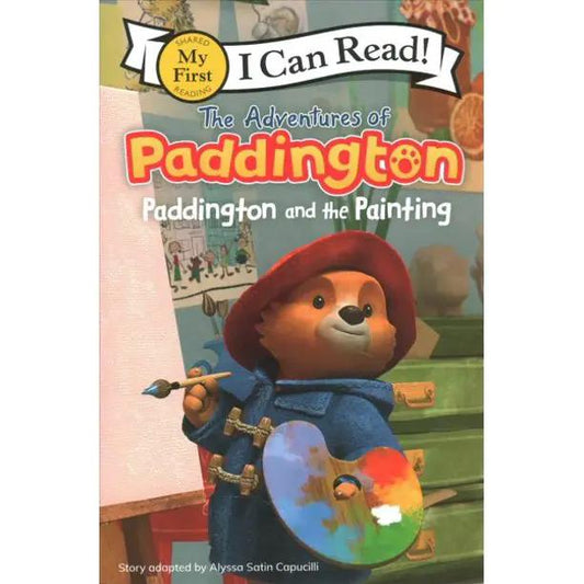 Paddington Adventures: Paddington and Painting children's book, I Can Read! edition with Paddington and a painter's palette on Tampa Home & Garden Store
