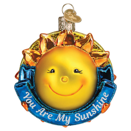 You Are My Sunshine Glass Ornament - Tampa Home & Garden Store