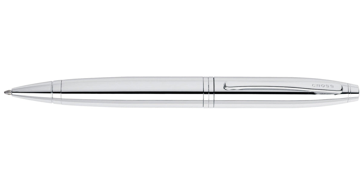 Calais polished chrome ballpoint pen by Cross with metal clip on Tampa Home & Garden Store