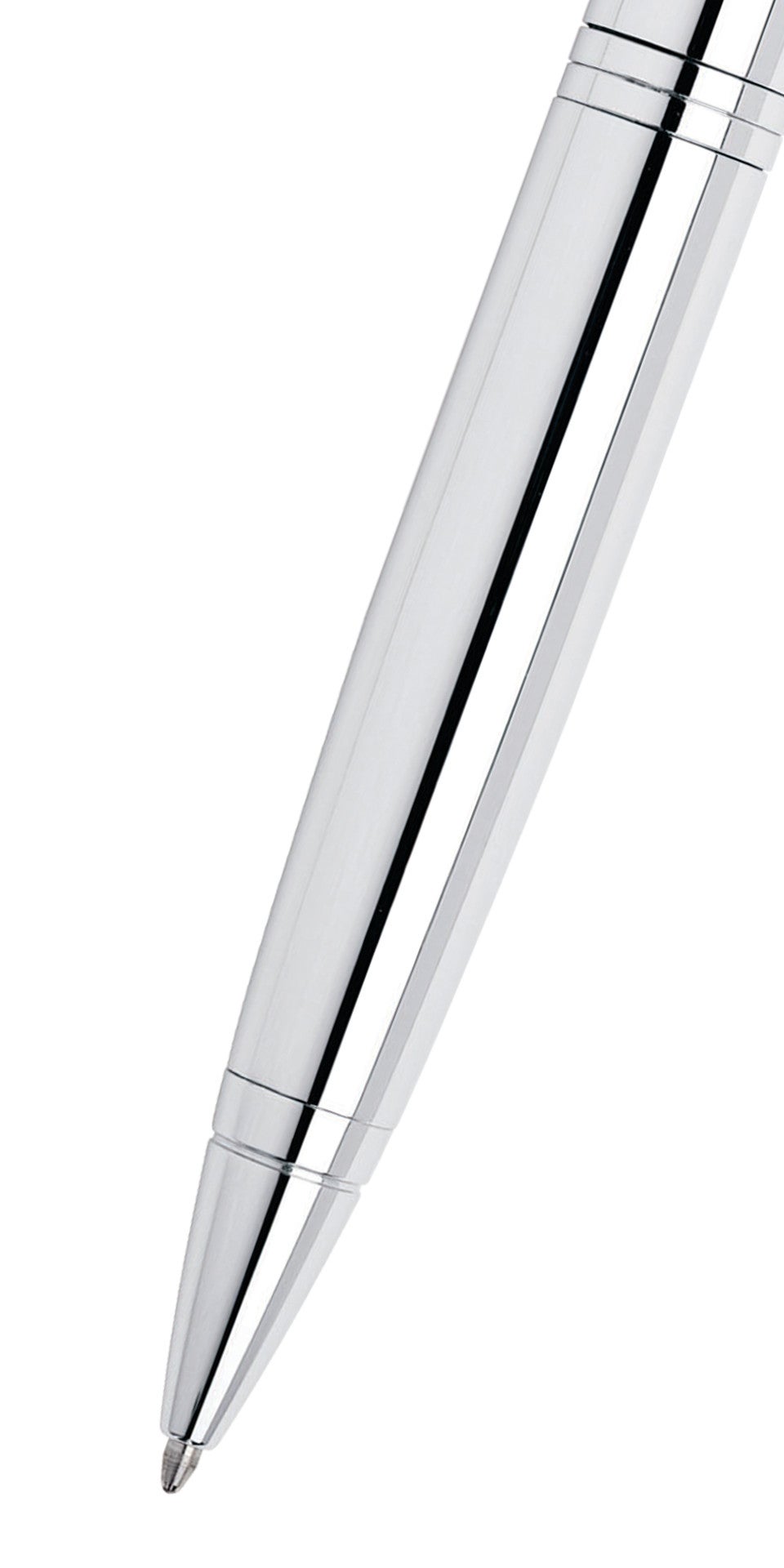 Calais Polished Chrome Ballpoint Pen by A.T. Cross, sleek chrome barrel on Tampa Home & Garden Store