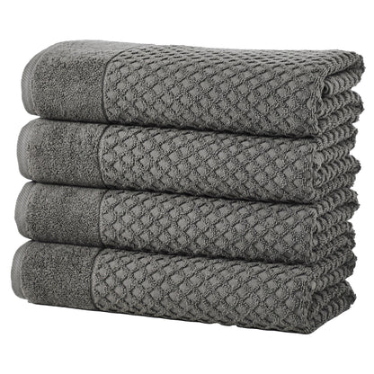 Cotton Diamond Waffle Weave Bath Towel Set