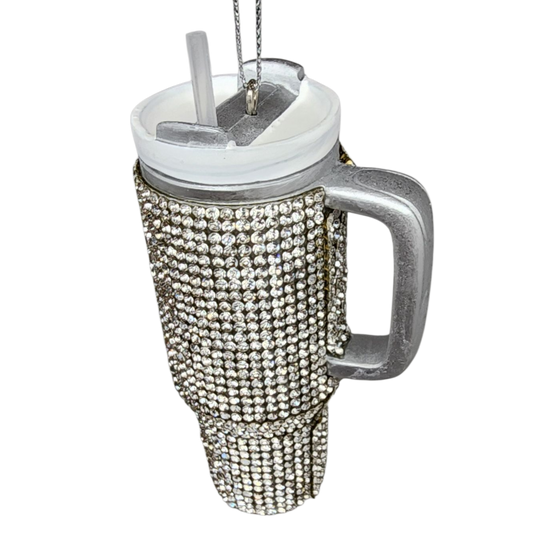 Crystal Tumbler Ornament - Tampa Home & Garden Store