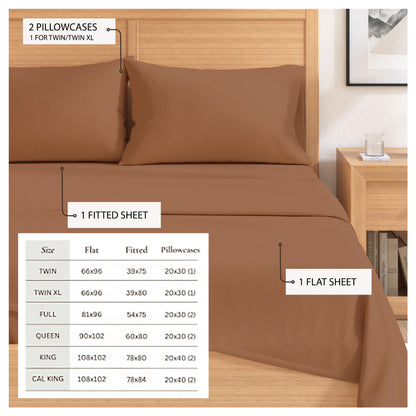 Soft and Natural Cotton Flannel Sheet Set