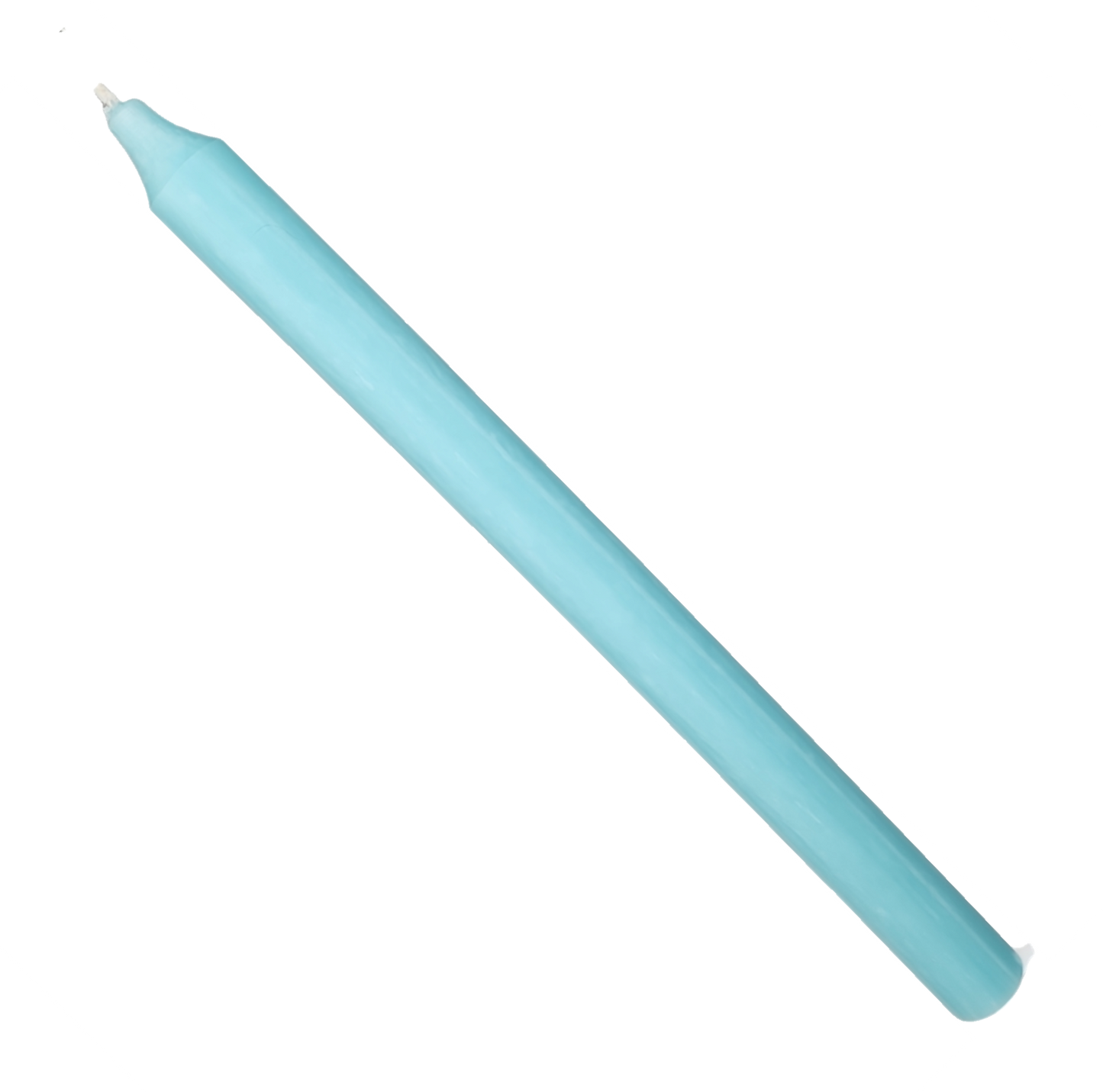 Rustic Taper Dinner Candle - 12 Inch Aqua