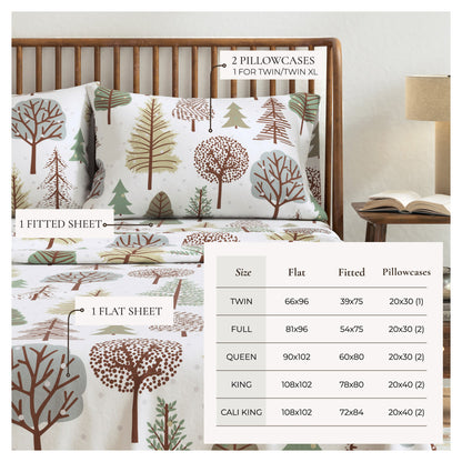 Classic Turkish Cotton Flannel Sheet and Pillow