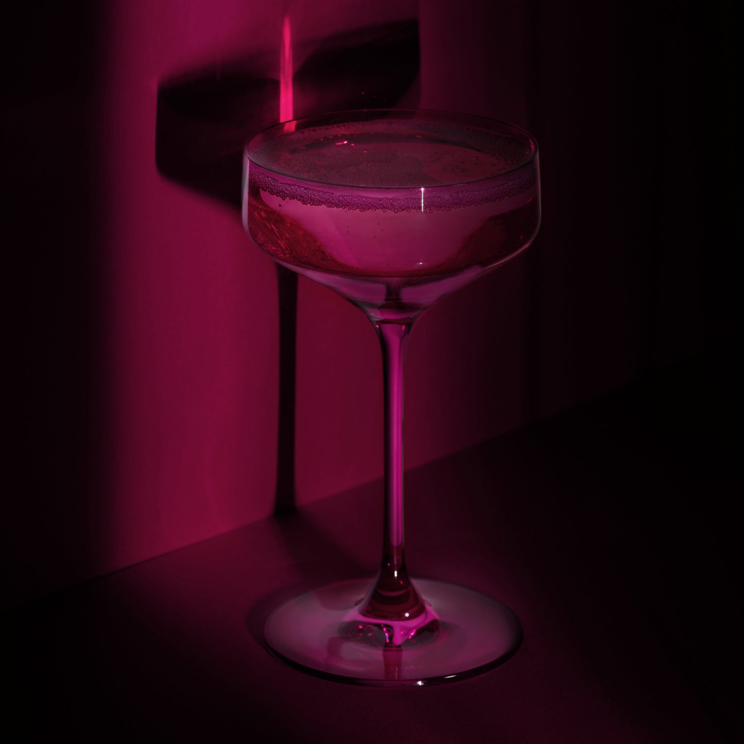 Nouveau Berry Crystal Coupe Cocktail Glasses