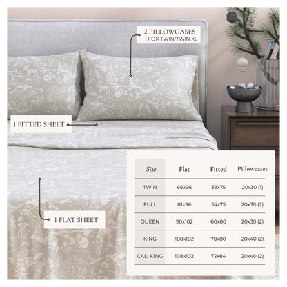 Turkish Cotton Sheet Set and Seasonal Prints