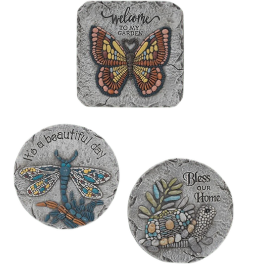 Cement Garden Friends Stepping Stone - - Tampa Home & Garden Store
