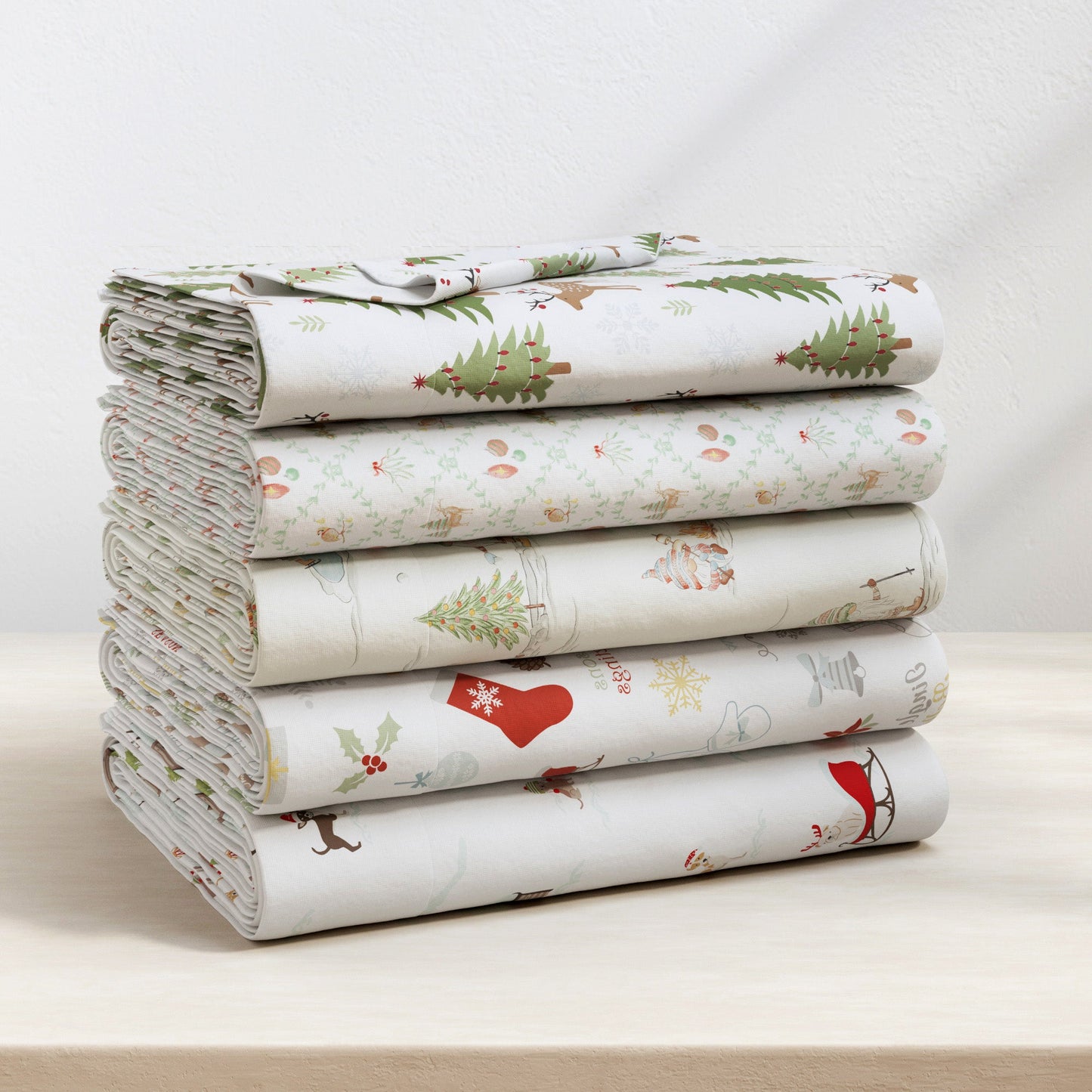 Soft and Plush Turkish Cotton Christmas Sheets