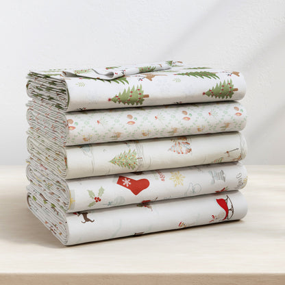 Soft and Plush Turkish Cotton Christmas Sheets