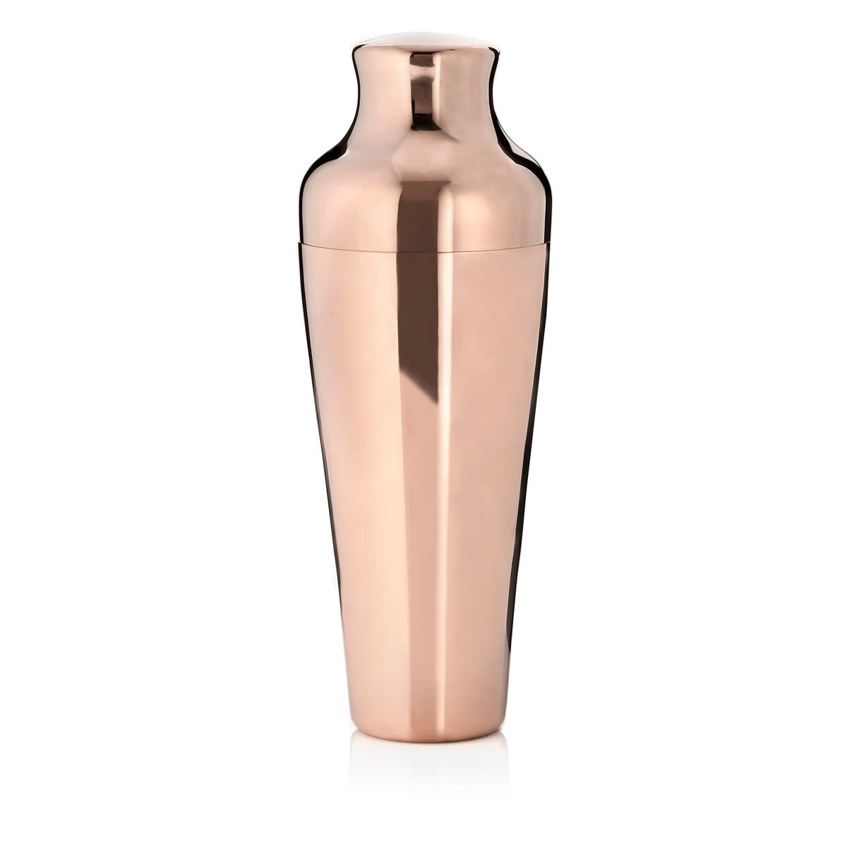 Classic Parisian Style Copper Cocktail Shaker