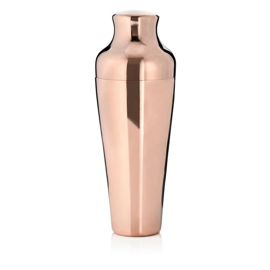 Classic Parisian Style Copper Cocktail Shaker