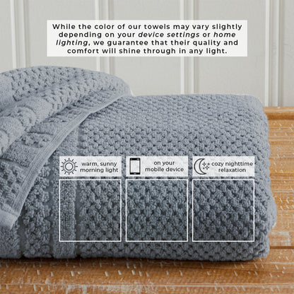 Premium Cotton Checkered Jacquard Towel for Bath