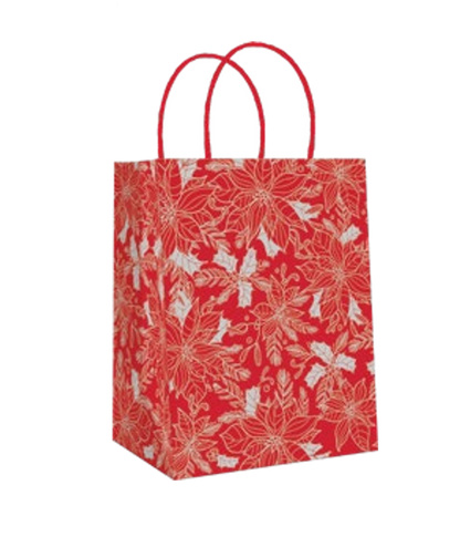 Sacs cadeaux kraft moyens pour les fêtes -