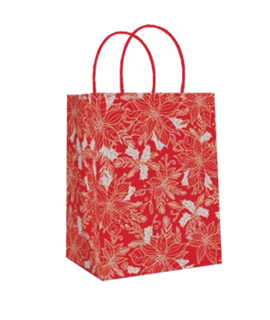 Holiday Medium Kraft Gift Bags -
