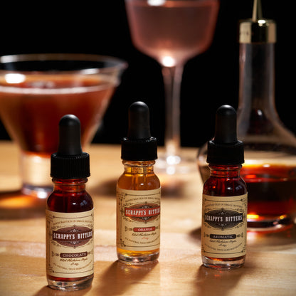 Scrappy's Bitters Mini Set and Four Flavors