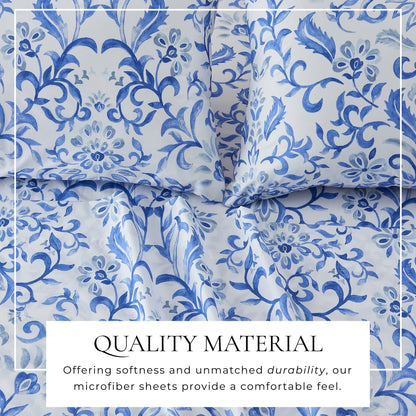 Watercolor Floral Sheet Set and a Pillowcase