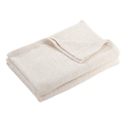 Nate Home by Nate Berkus Waffle Blanket queen size cream waffle knit on Tampa Home & Garden Store