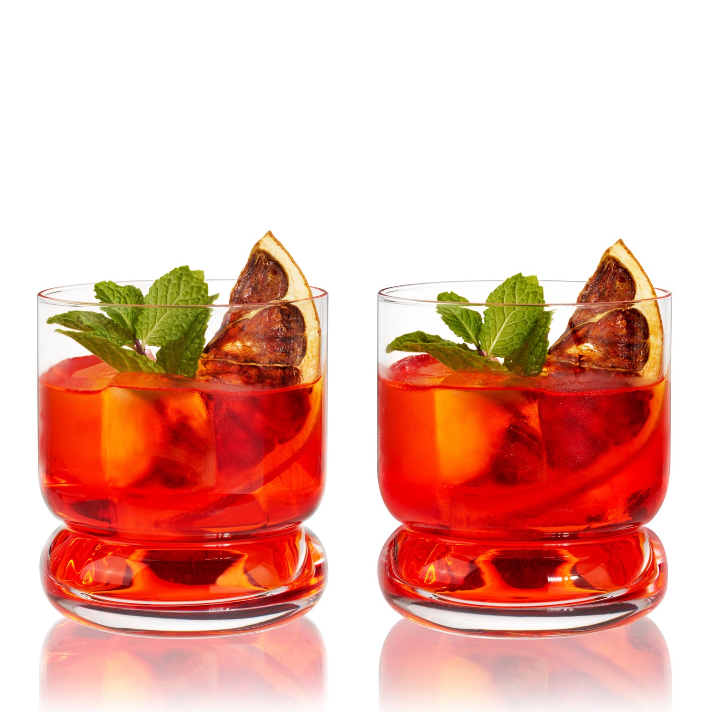Mercury Crystal Lowball Tumblers Set of 2