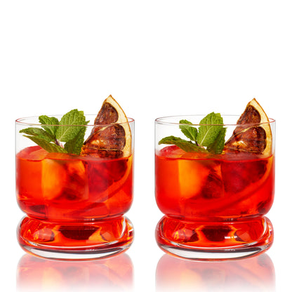 Mercury Crystal Lowball Tumblers Set of 2