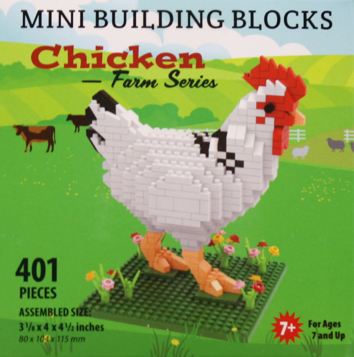 Minibloques de construcción - Serie Granja - Pollo
