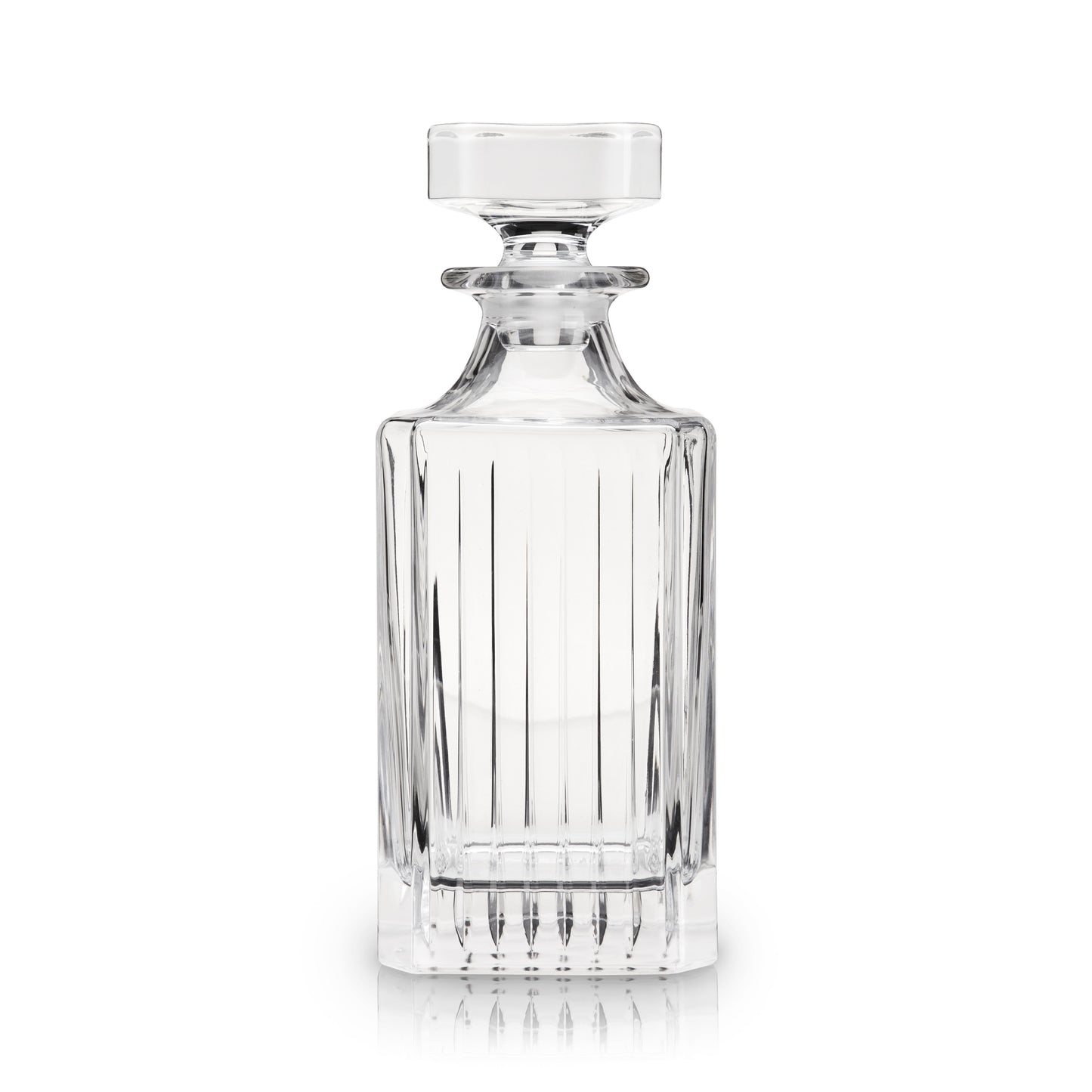 Viski Milo and Classic Crystal Liquor Decanter