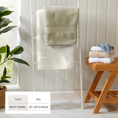 Premium Zero Twist Cotton Bath Towel and Set
