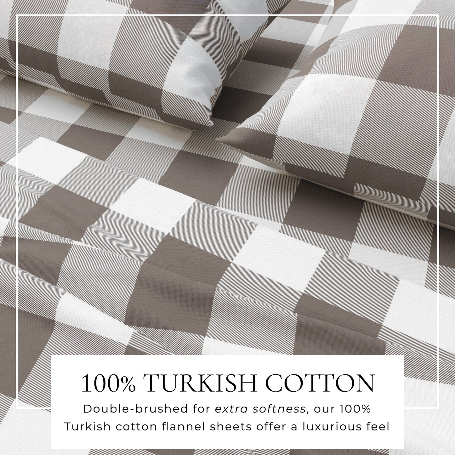 Luxurious and Soft Turkish Cotton Flannel Sheet