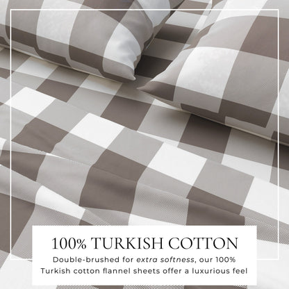 Luxurious and Soft Turkish Cotton Flannel Sheet