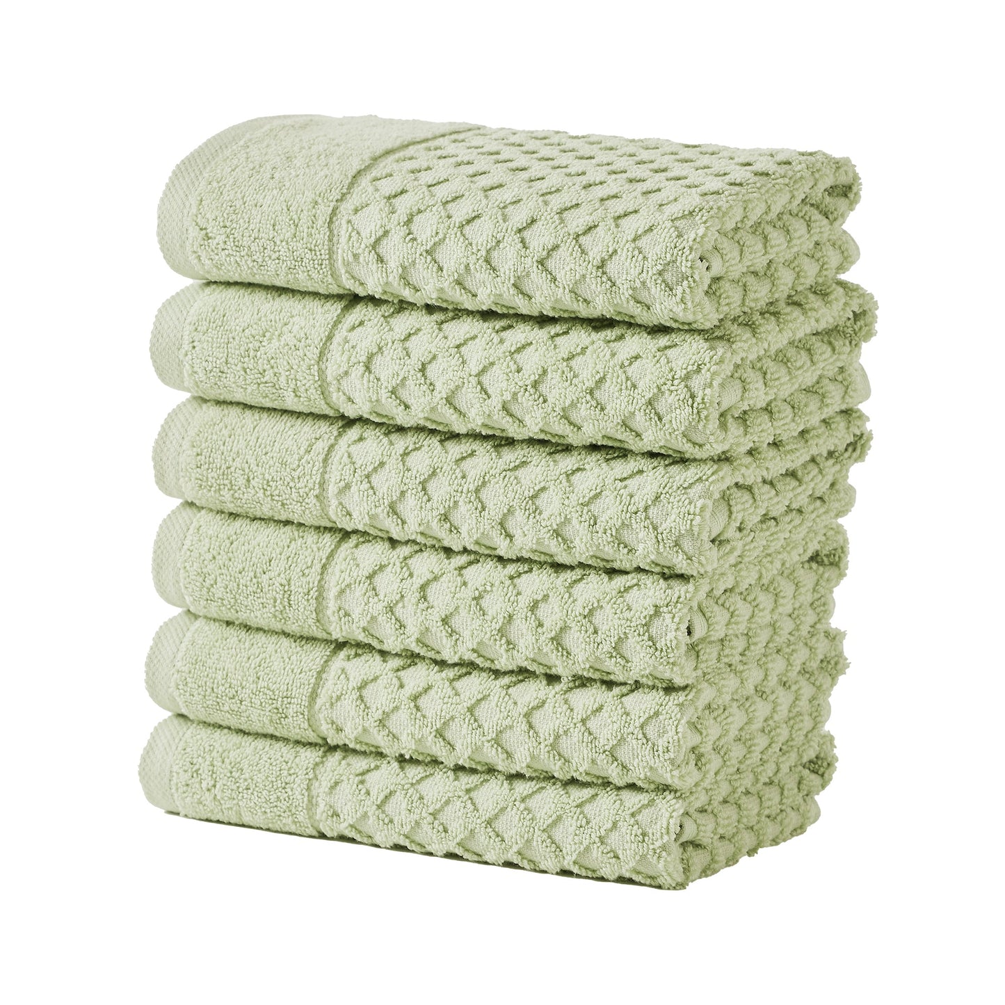 Cotton Diamond Waffle Weave Bath Towel Set