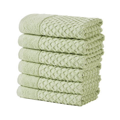 Cotton Diamond Waffle Weave Bath Towel Set