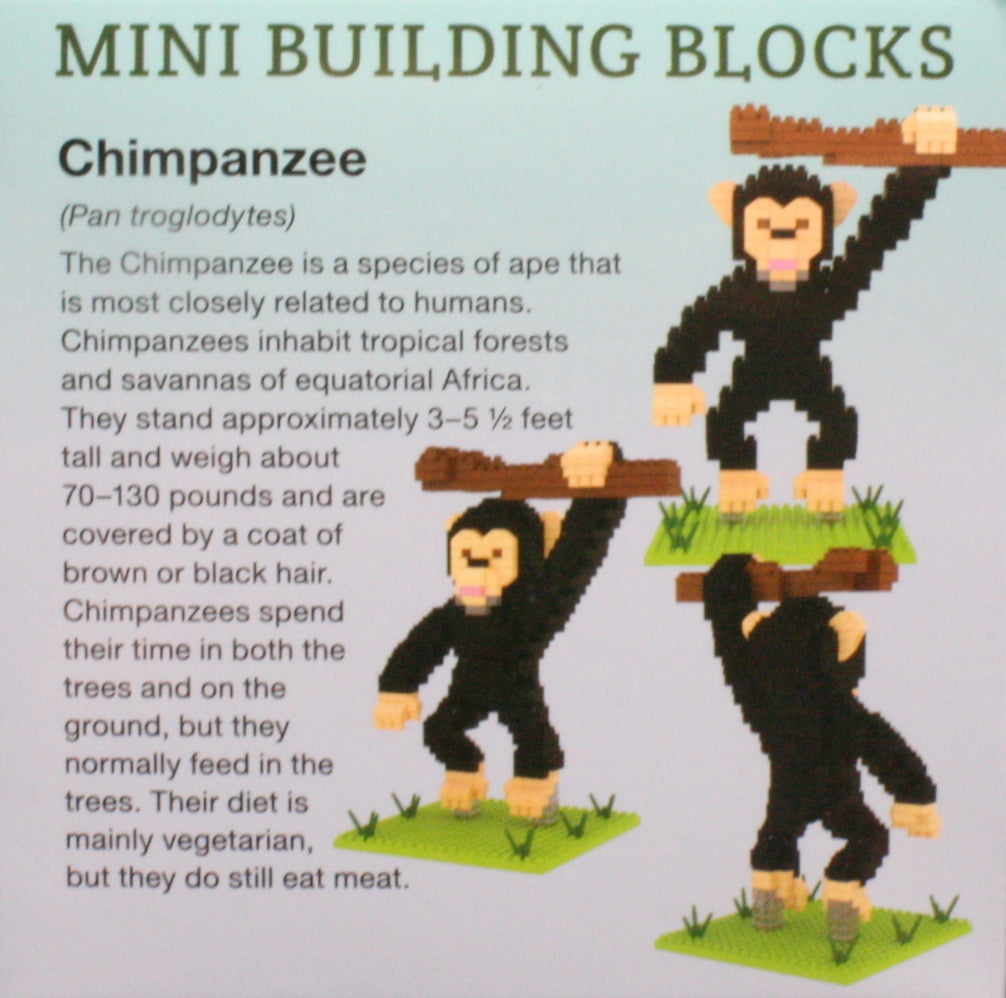 Mini bloques de construcción - Chimpancé