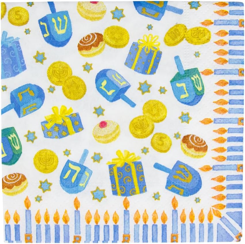 Dreidel, Dreidel, Dreidel Napkin Cocktail