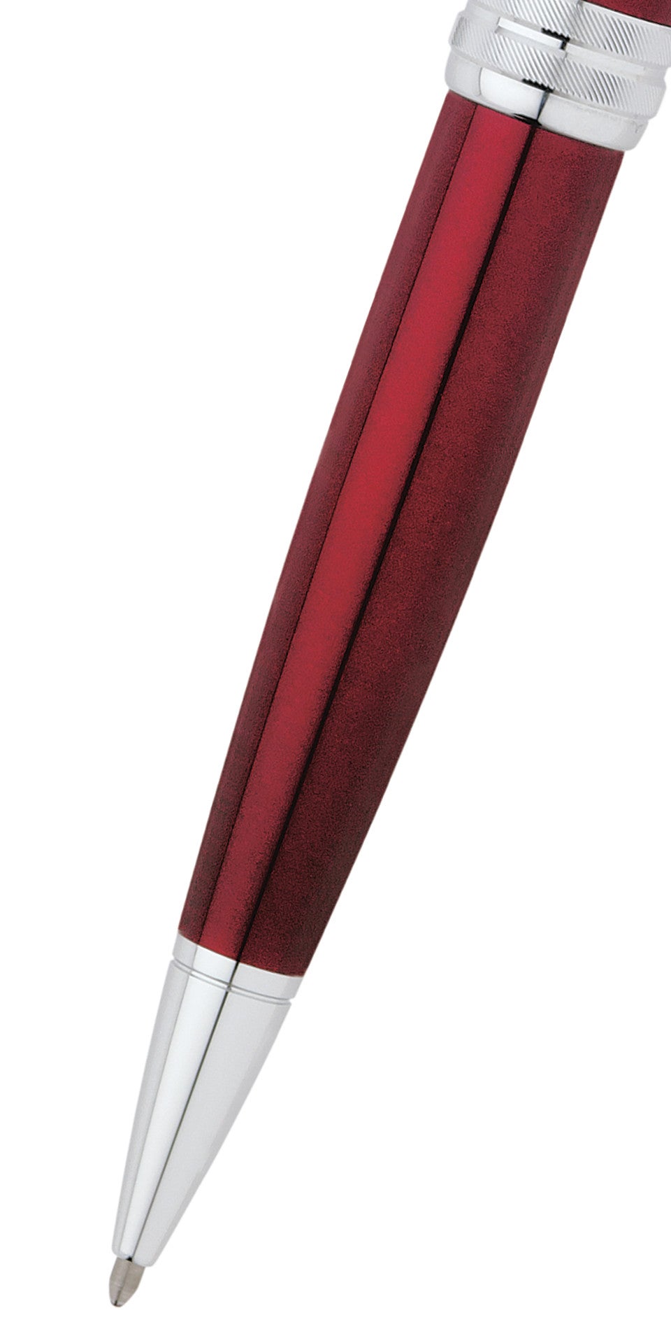 Bailey Red Lacquer Ballpoint Pen red lacquer barrel with silver trim by A.T. Cross on Tampa Home & Garden Store