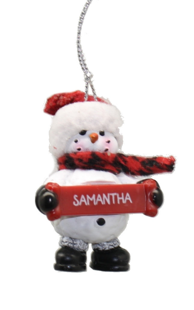 Ornement Bonhomme de Neige Confortable (Lettres S - Z) -
