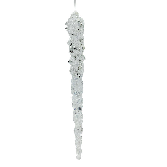 Glittered Icicles Ornaments, 6-Piece Box Set - Tampa Home & Garden Store