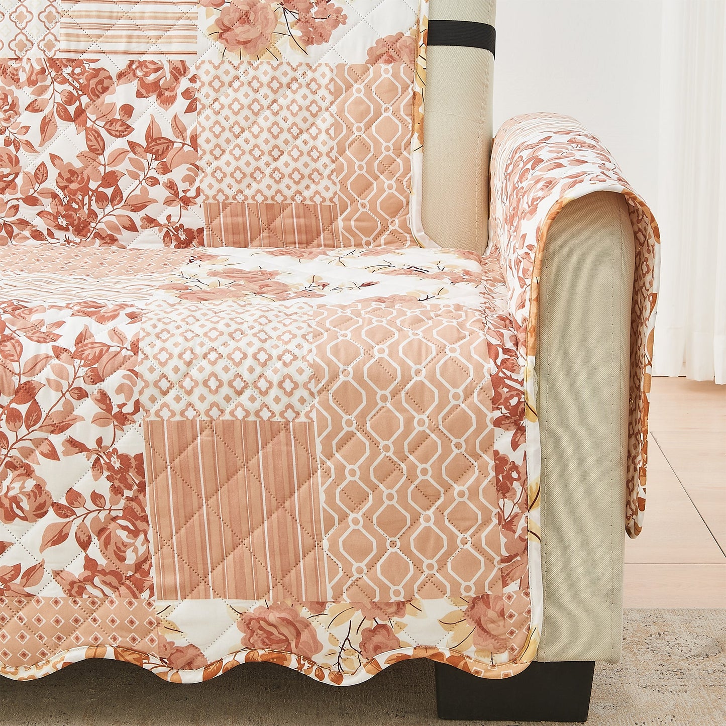 Reversible Floral Patchwork Furniture Cover