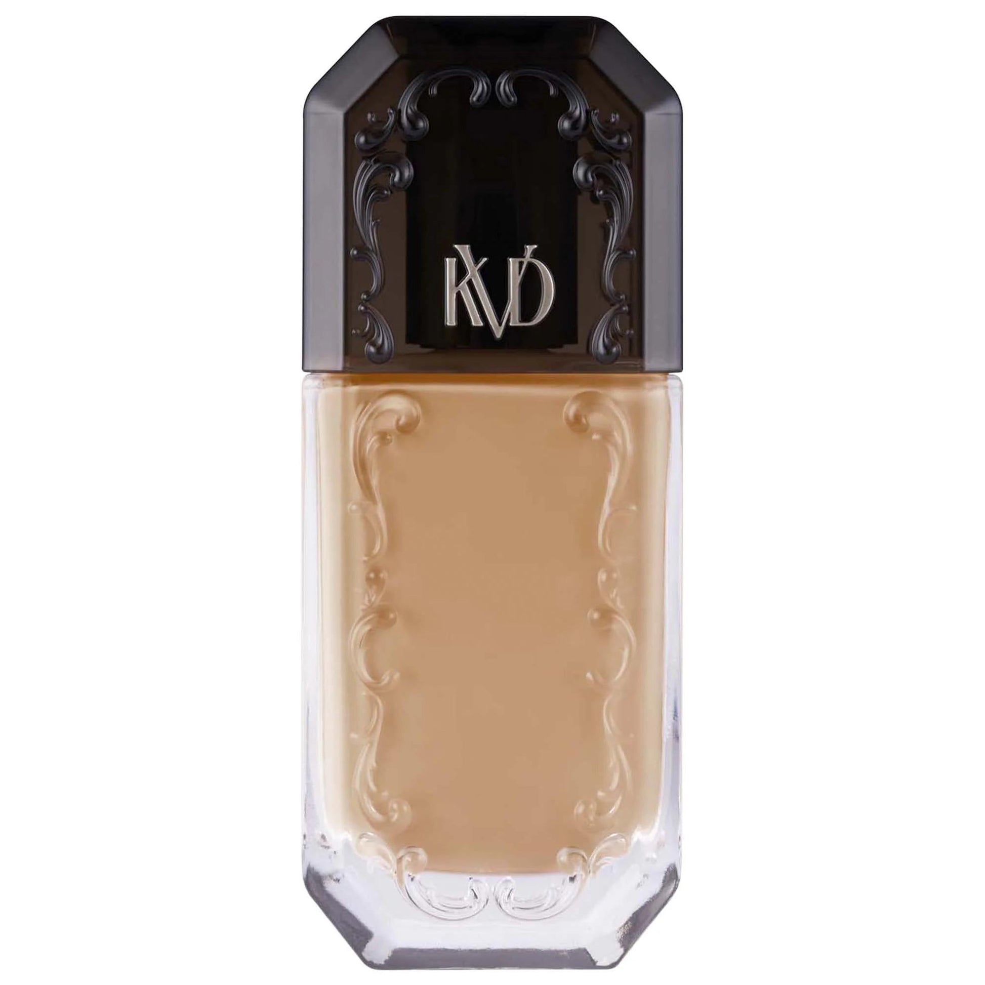 Good Apple Full Coverage Serum Foundation beige vegan non-comedogenic bottle with black cap on Tampa Home & Garden Store